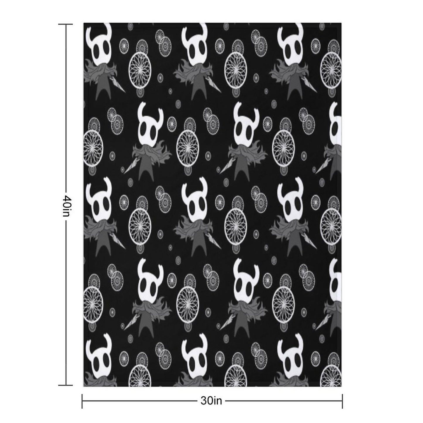 Hollow Knight Pattern Throw Blanket