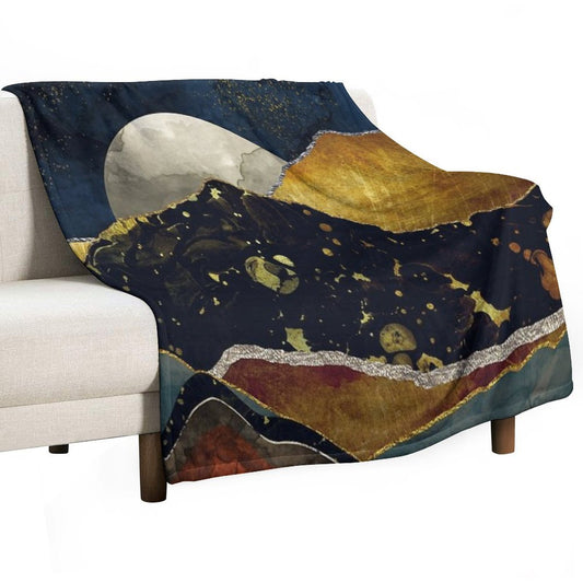 Bronze Night Throw Blanket