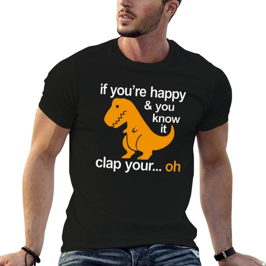 Dino Clap Your Hands Playful T-Rex And Happy Rhymes Quick-drying T-Shirt