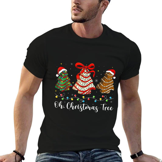 Groovy Oh Christmas Tree Cakes Debbie Becky Jen Cake Lovers Versatile T-Shirt