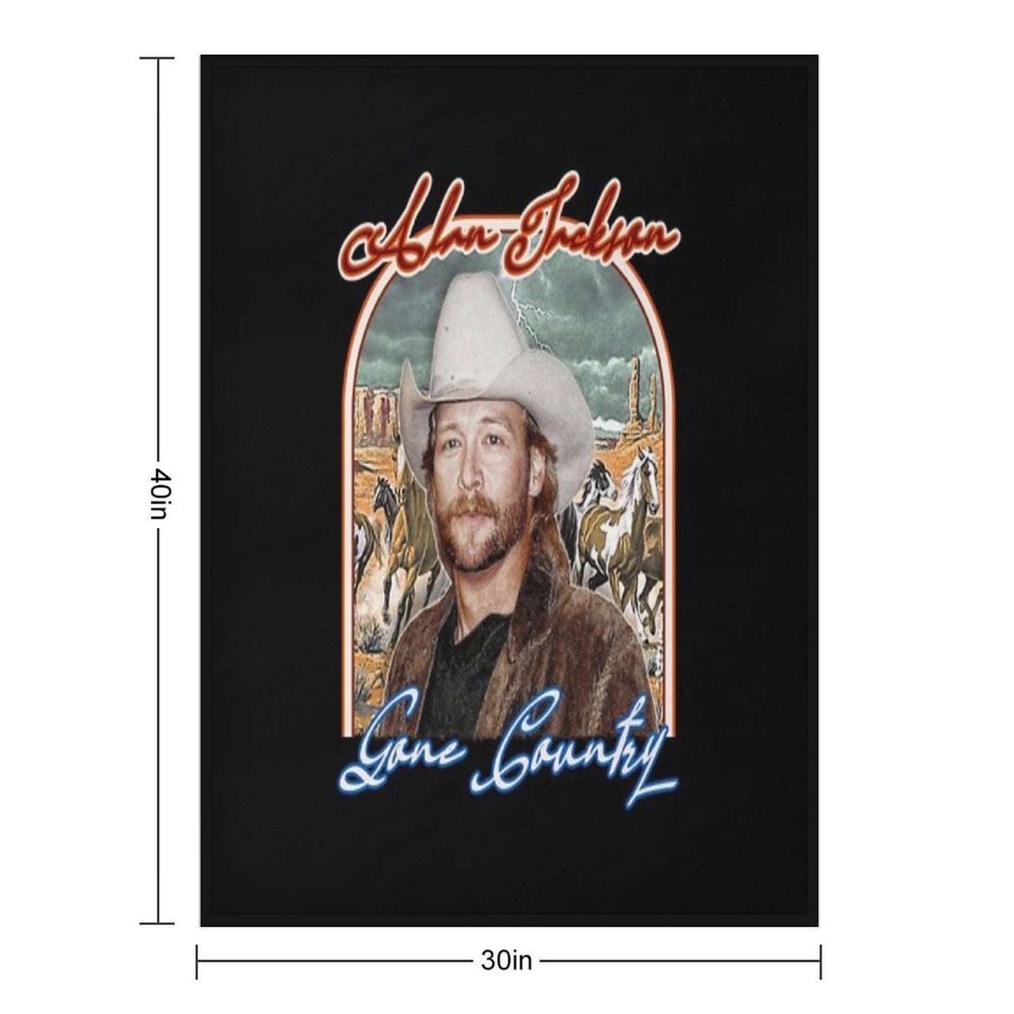 Alan Jackson Throw Blanket