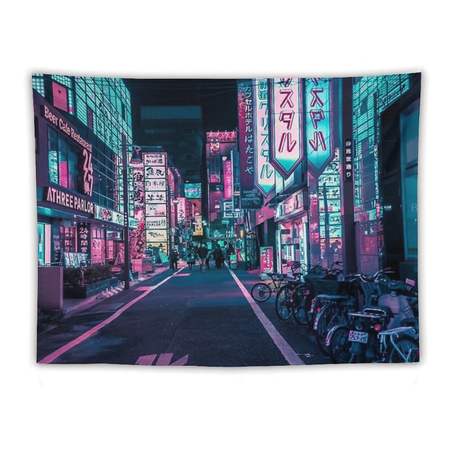 Tokyo - A Neon Wonderland Tapestry