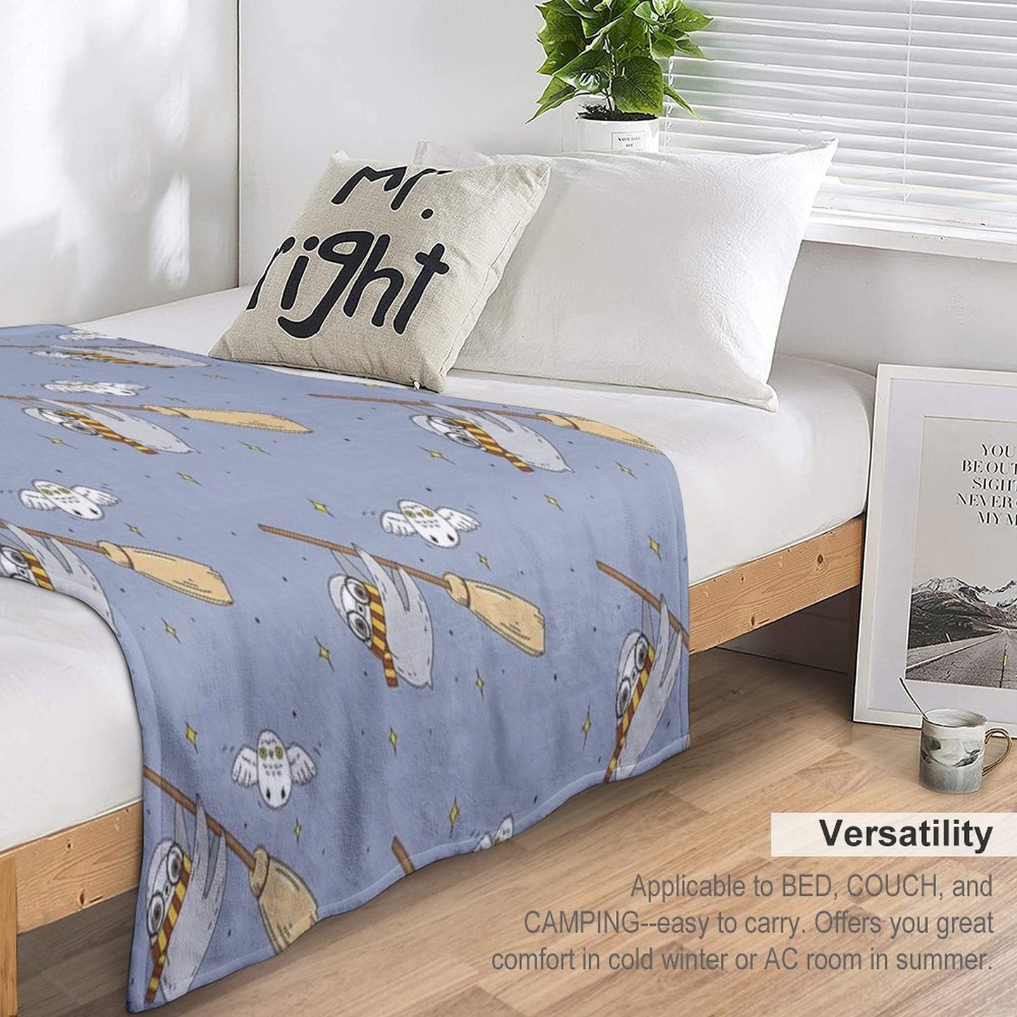 Harry The Sloth Throw Blanket