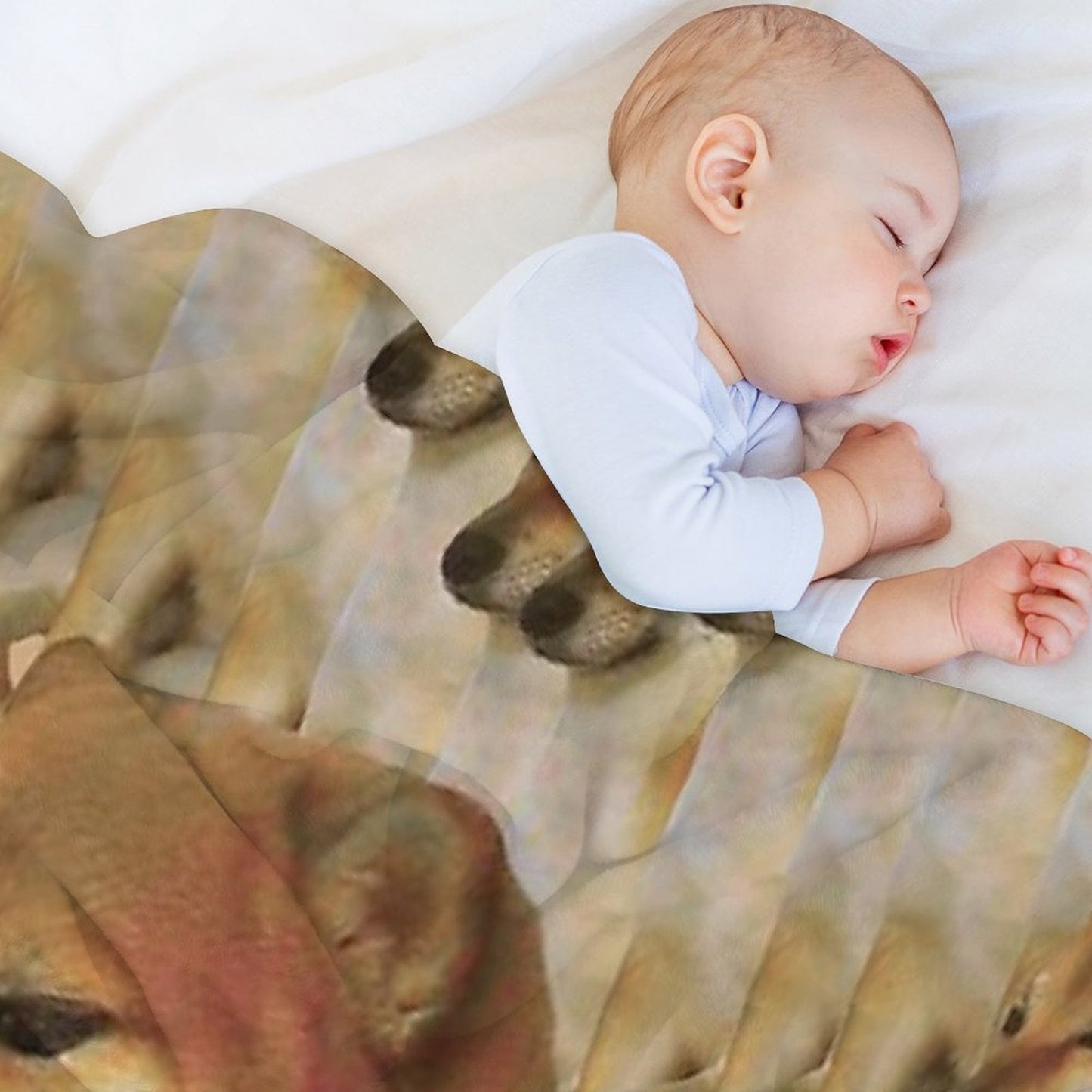 Cheems Galore Throw Blanket