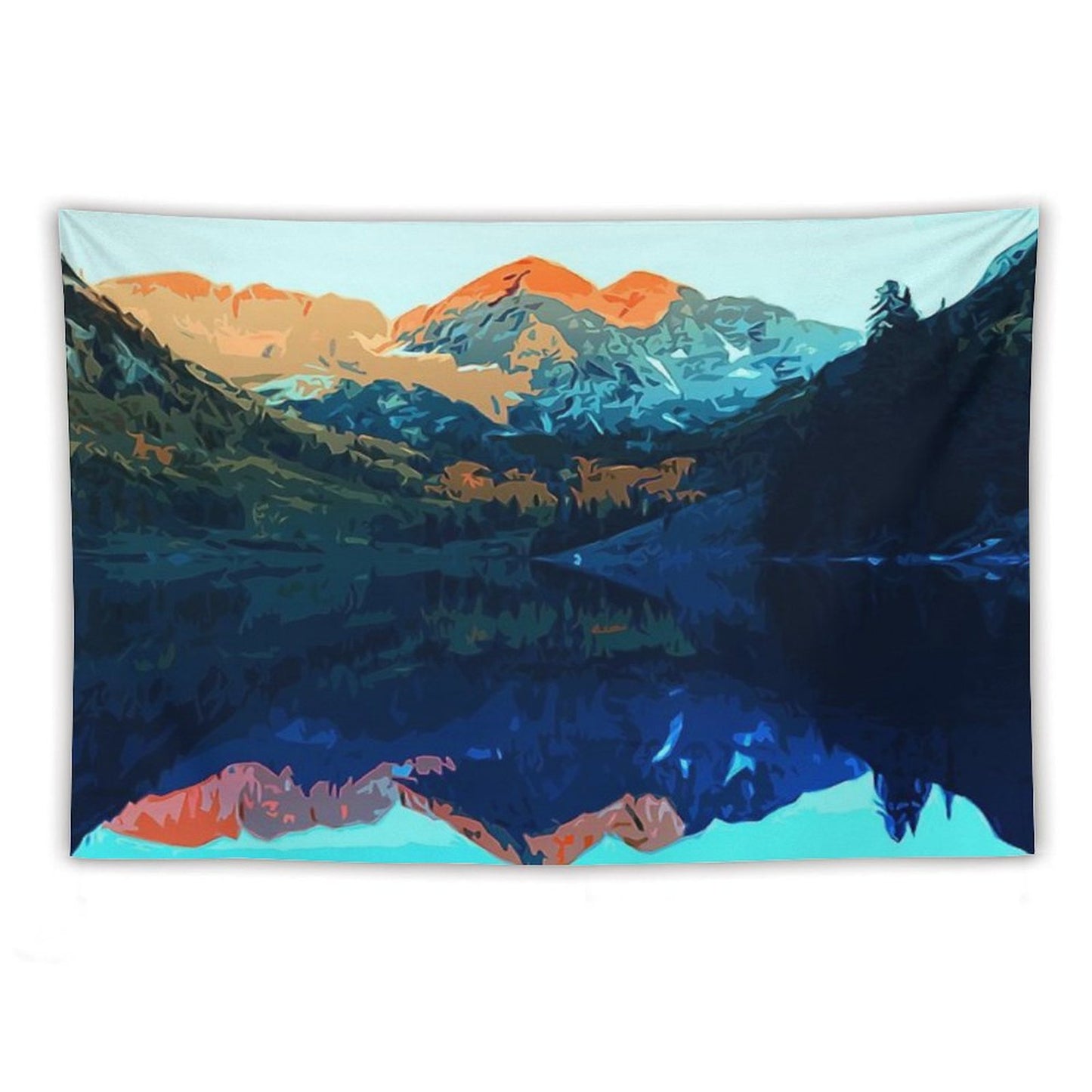 The Wonderful Maroon Bells - Landscapes of USA Tapestry