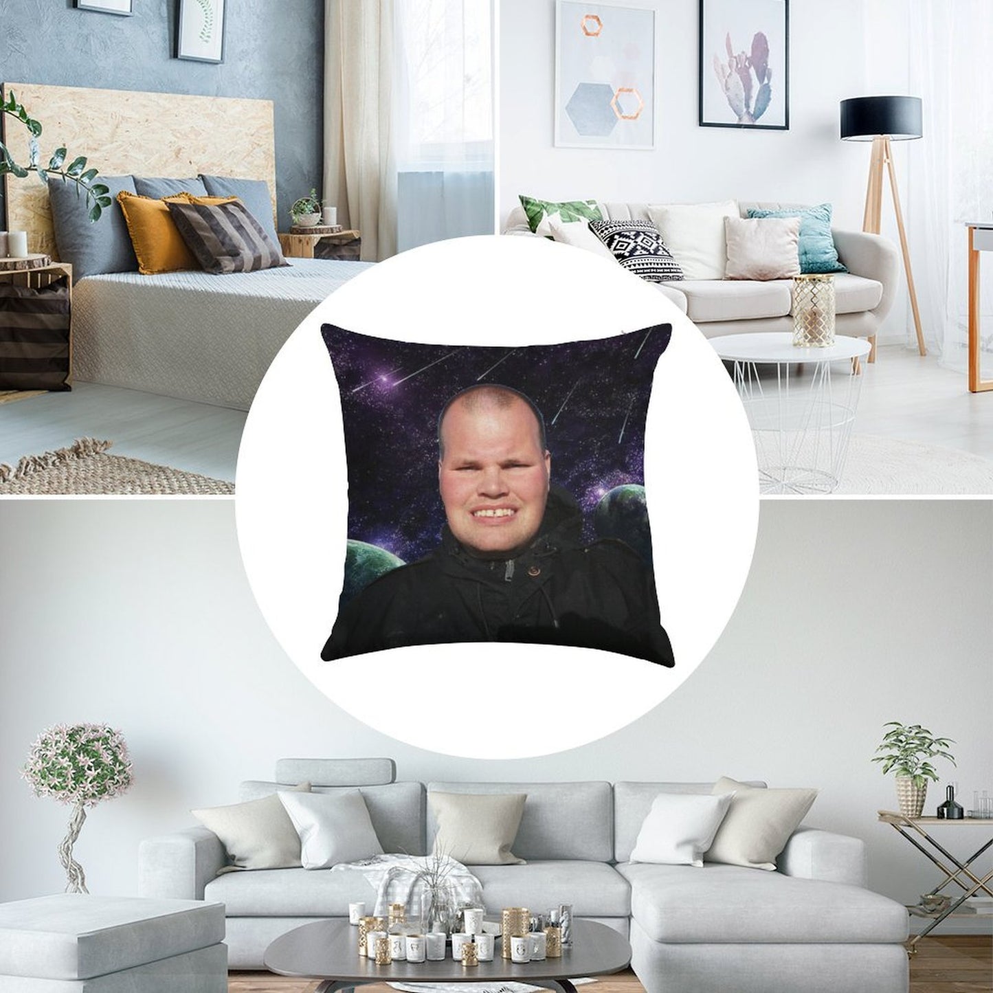 Frankie MacDonald Linen Throw Pillow Cover