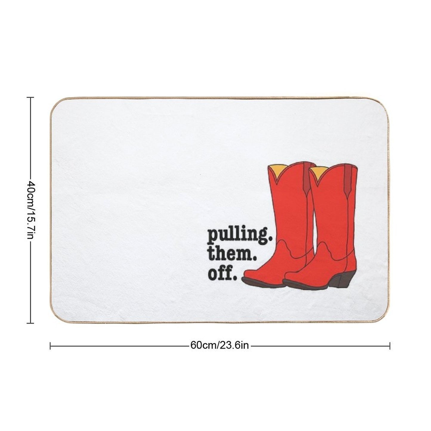 Ted’s Cowboy Boots from How I Met Your Mother Repositionable Bath Mat