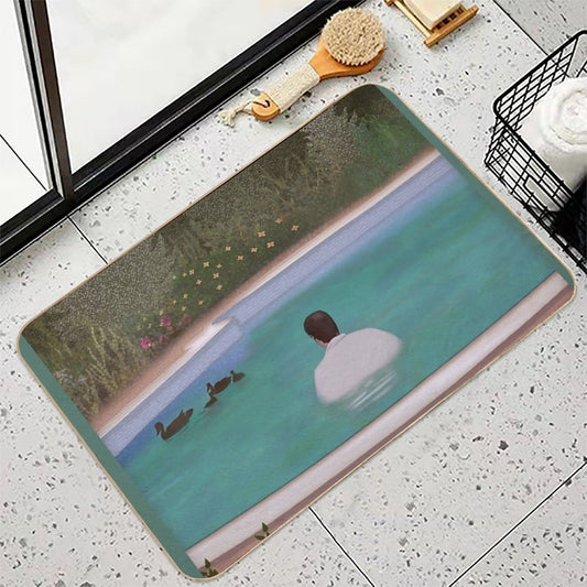 Him, with Those Ducks.. Bath Mat