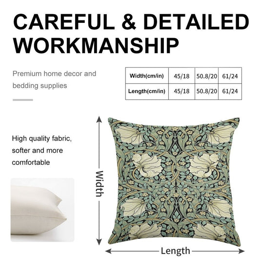 William Morris - Pimpernel Linen Throw Pillow Cover