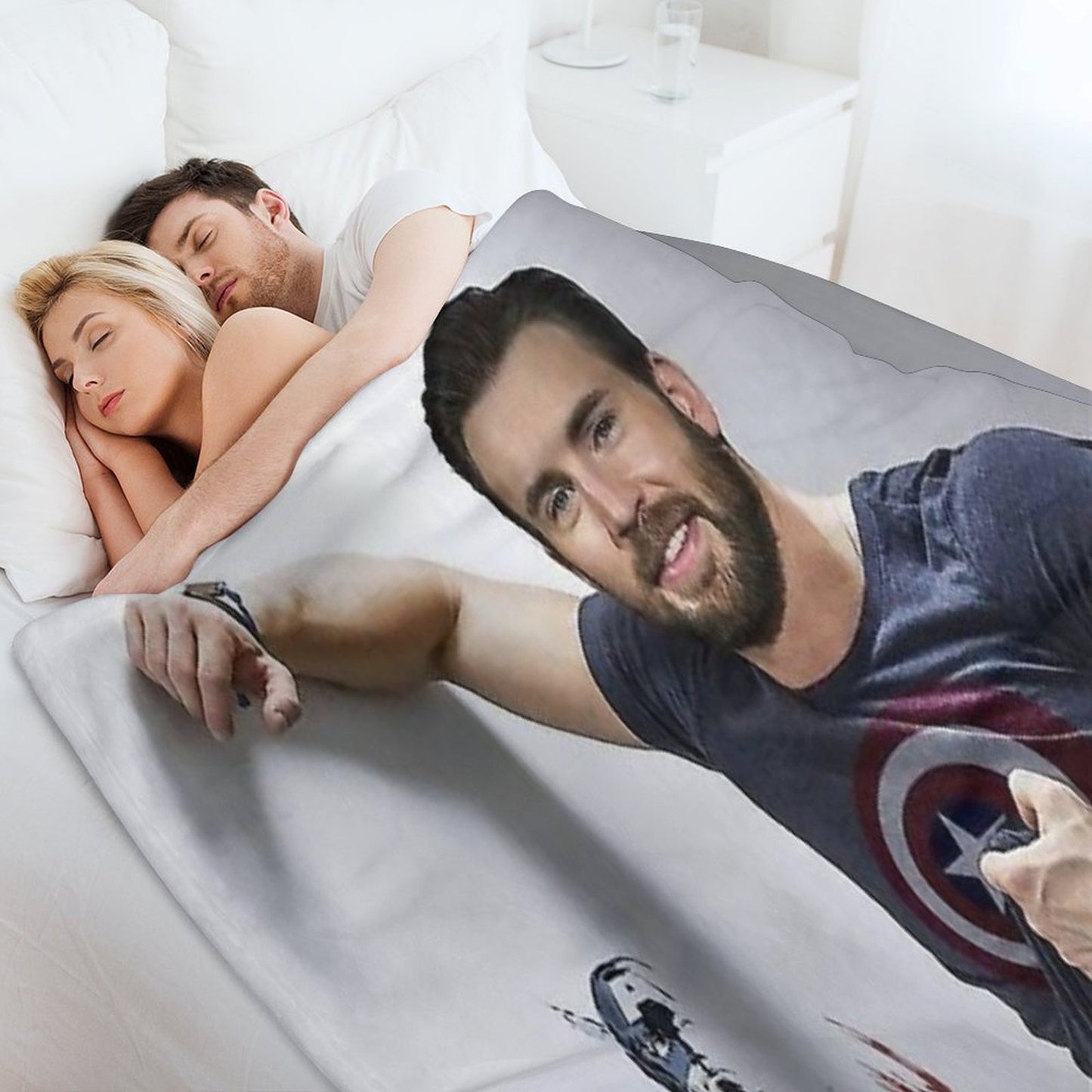 Chris Evans Wallpaper Throw Blanket