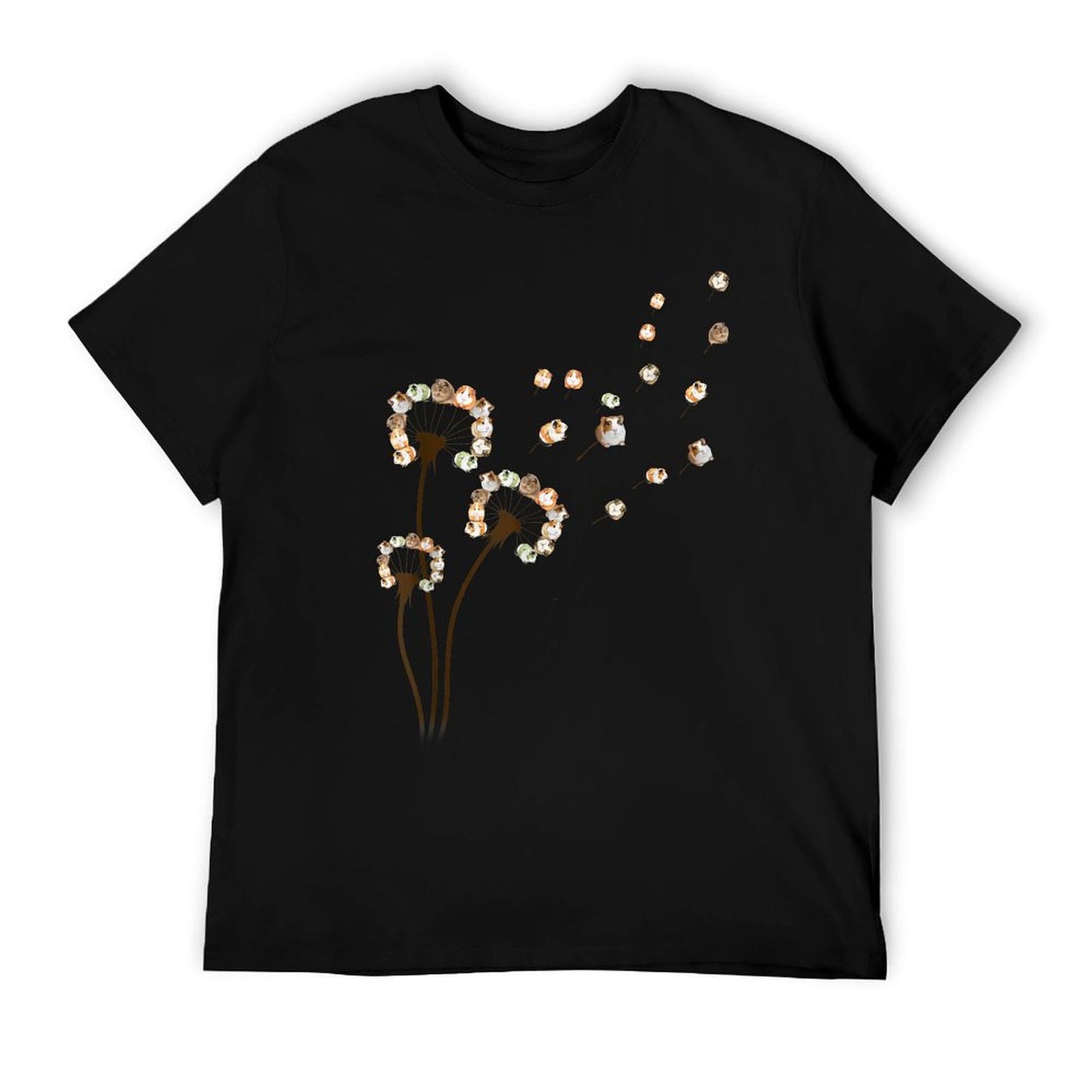 Flower Guinea Pig Dandelion Funny Animal Lovers Cute T-Shirt