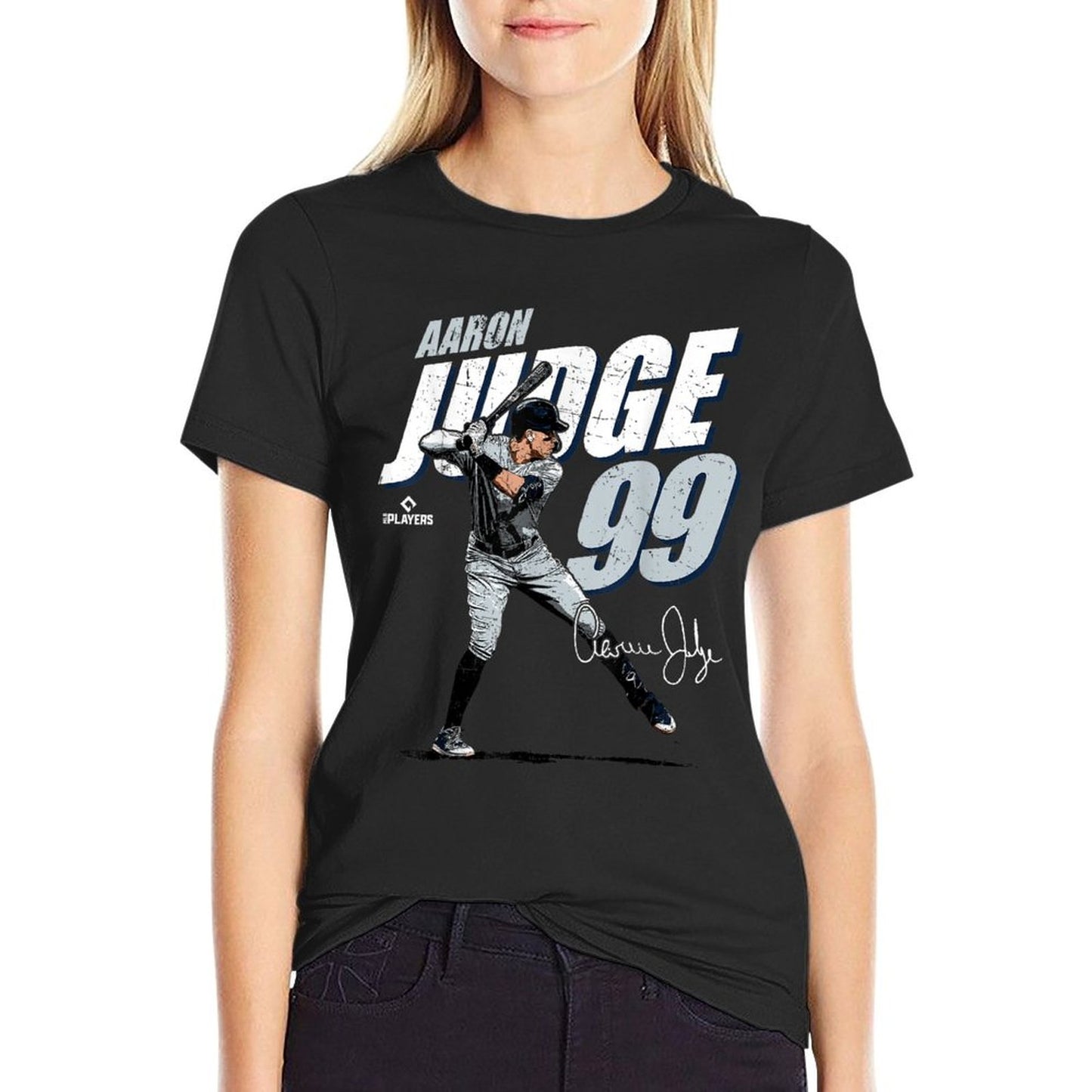 MLBPA - Major League Baseball Aaron Judge - MLBJUD3001 Oversized Silhouette T-Shirt