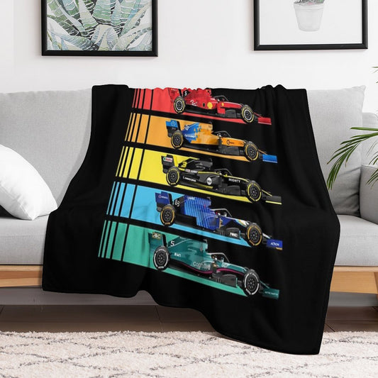 Formula Racing Cars 2023 Throw Blanket