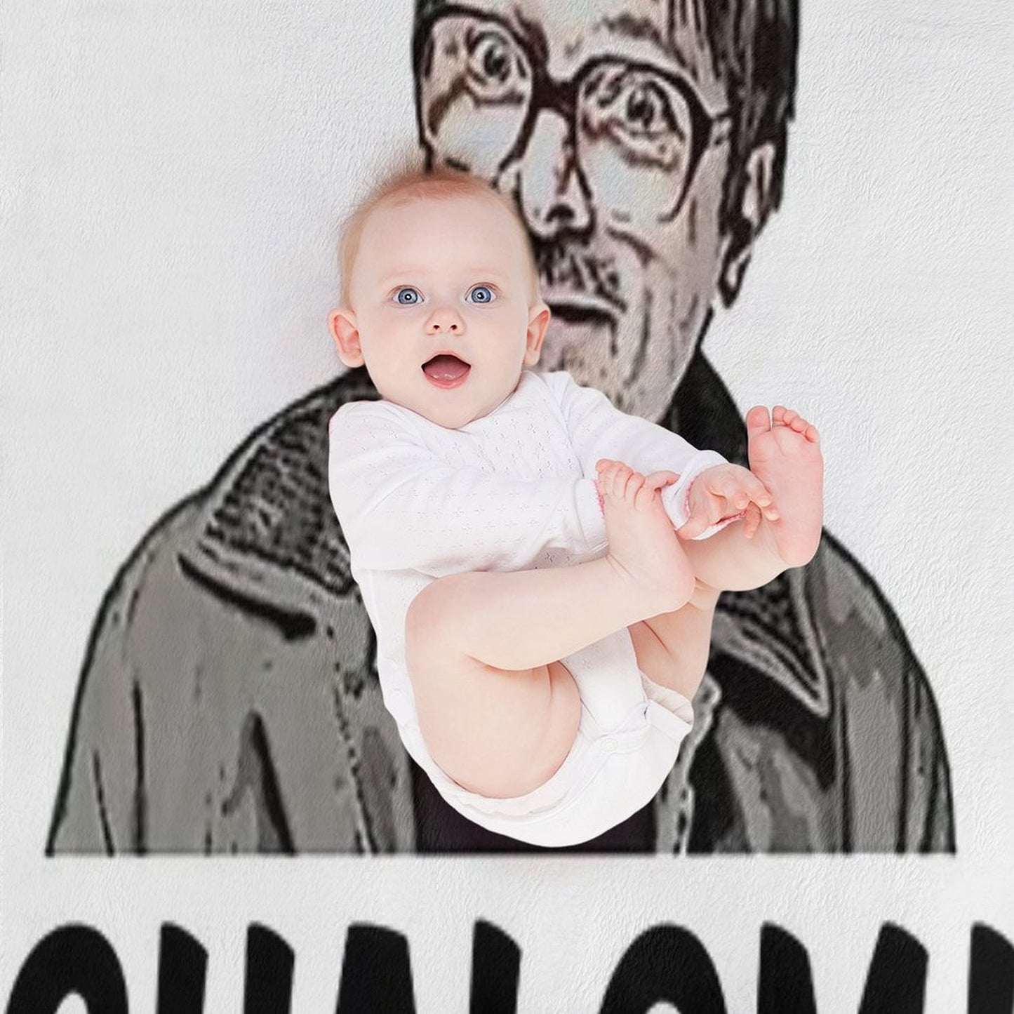 Shalom Jackie Parody Throw Blanket