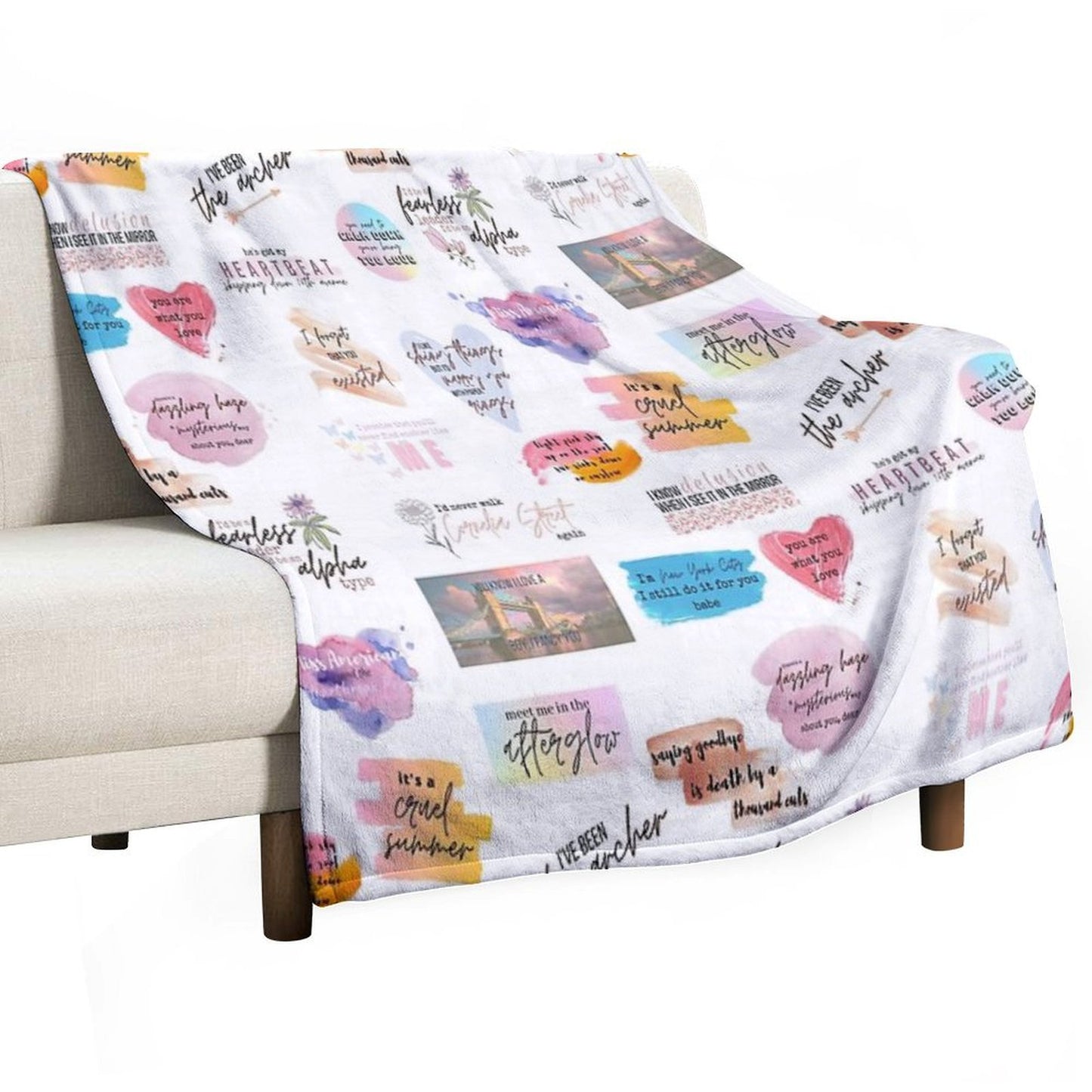 Lover Collage Throw Blanket