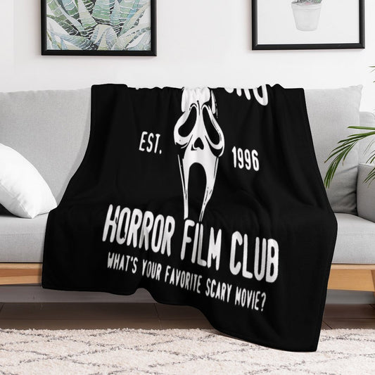 Scream Woodsboro Film Club Horror Throw Blanket