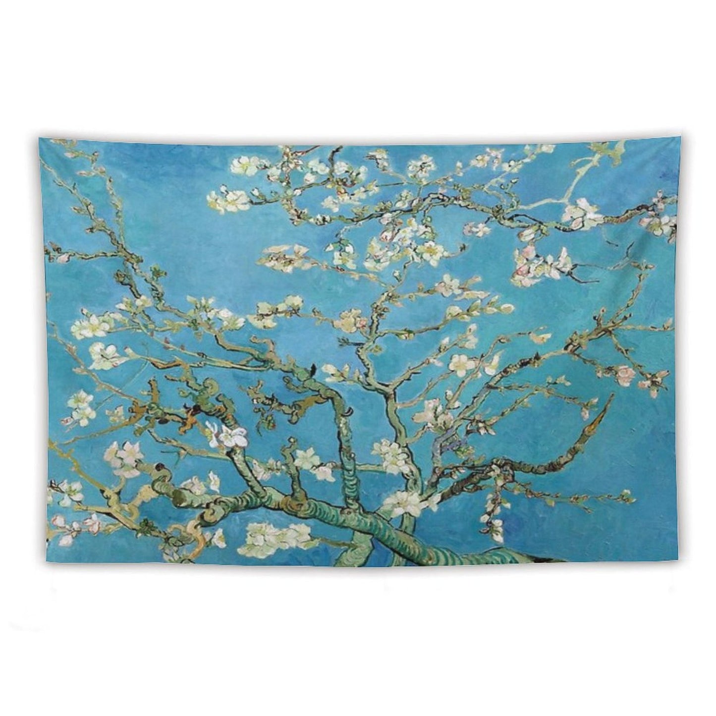1890-Vincent Van Gogh-Almond Blossom-73.5x92 Tapestry