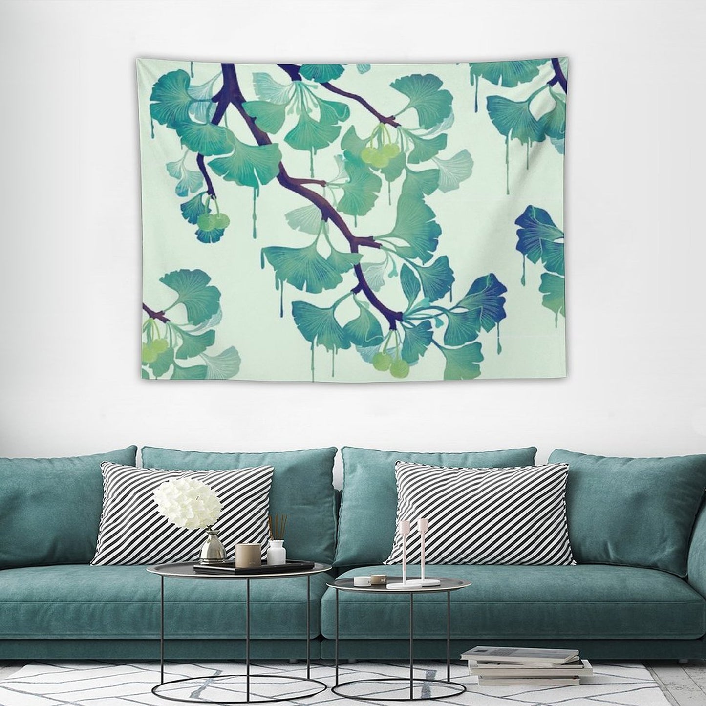 O Ginkgo (in Green) Tapestry