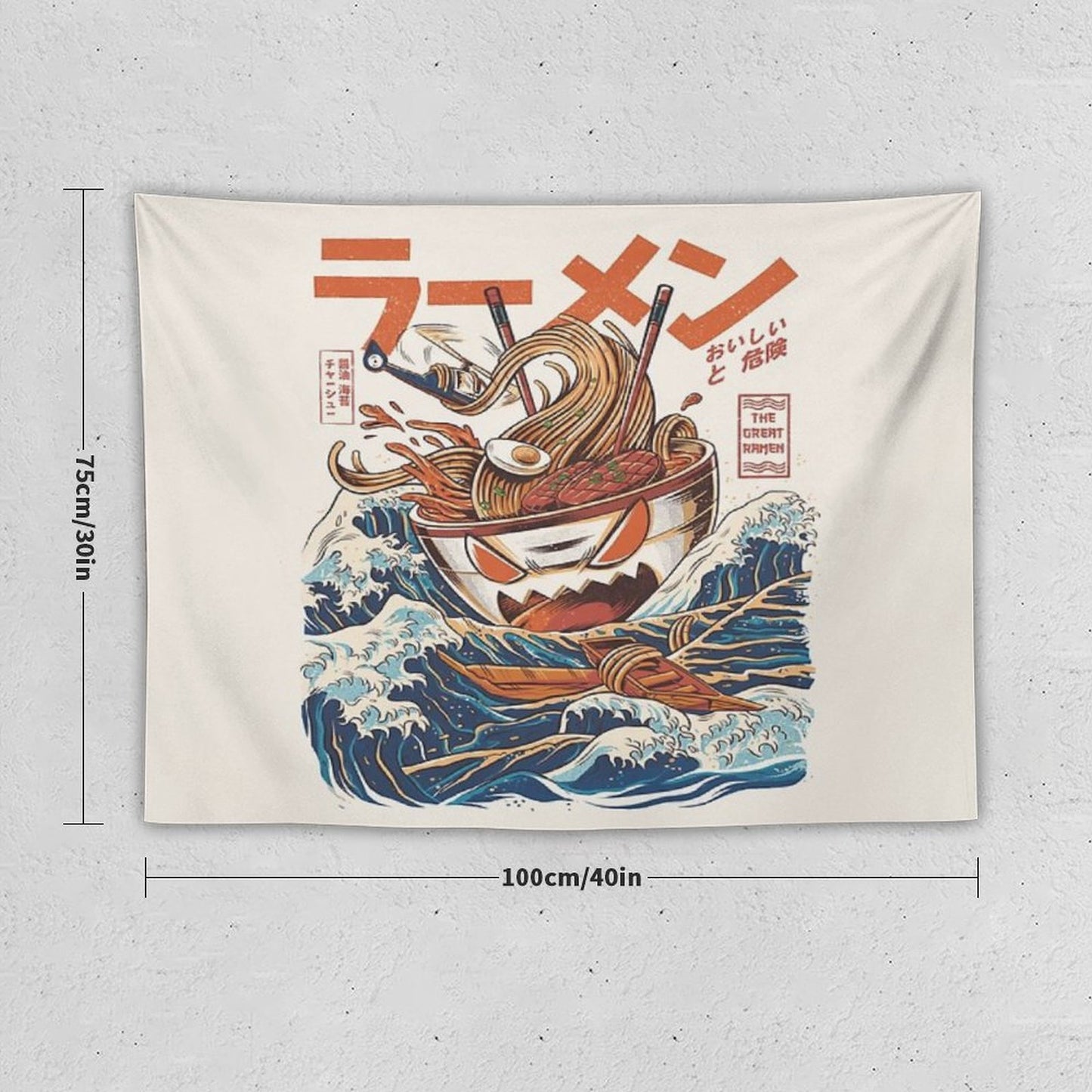 The Great Ramen Off Kanagawa Tapestry