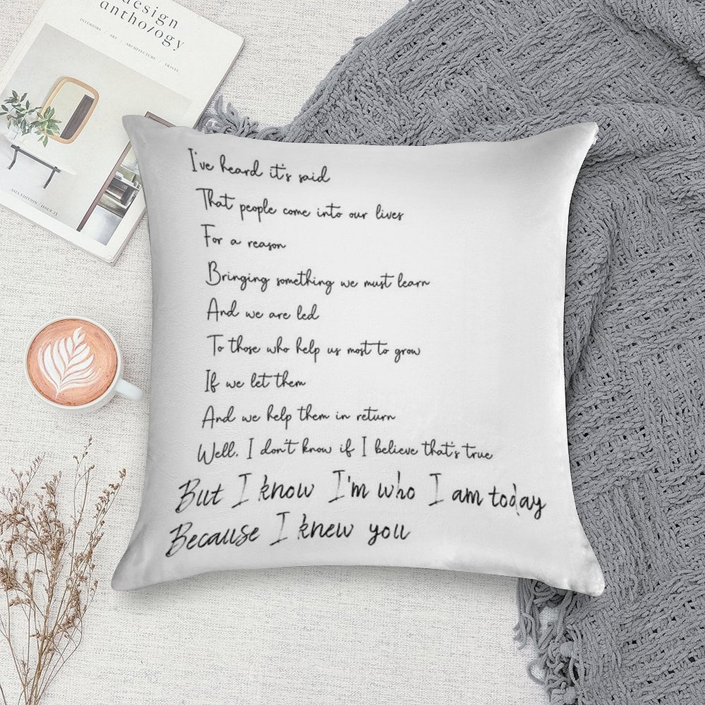 For Good - Wicked The Broadway Musical Soft Decorative Cover Throw Pillow