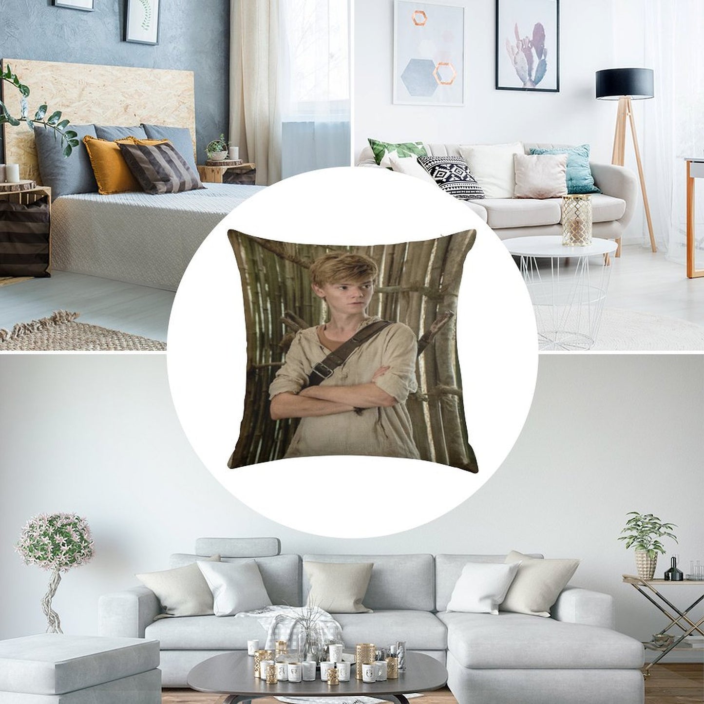 The Maze Runner - Newt Linen Throw Pillow Cover