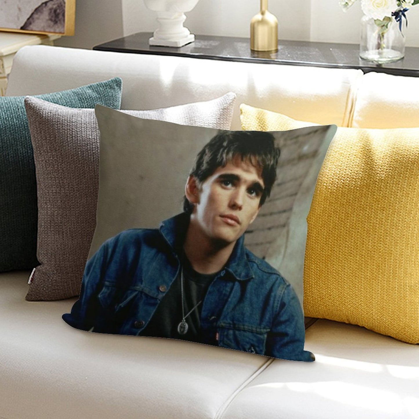 Dally Winston Soft Hidden Zipper Throw Pillow
