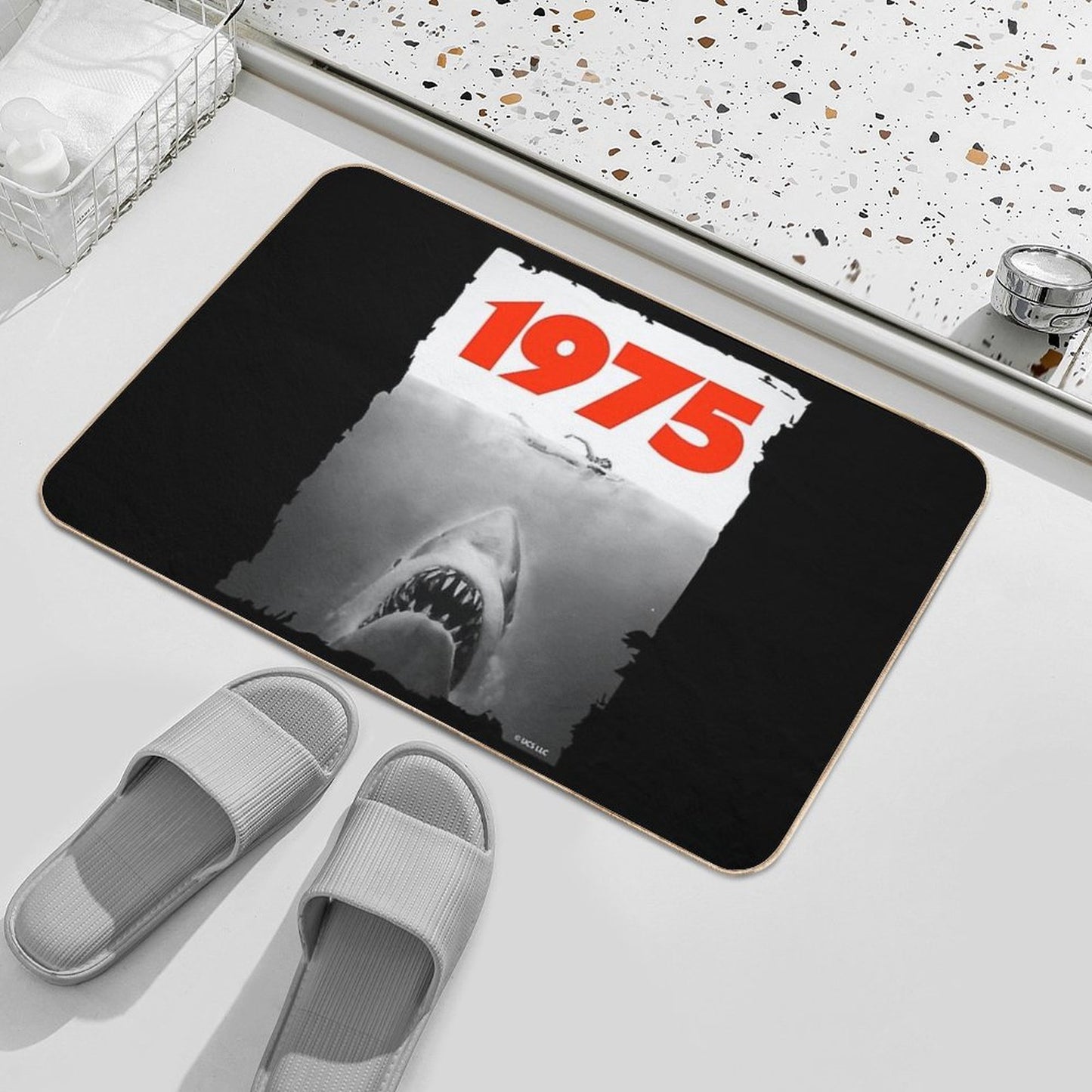 Jaws 1975 Fan Art Bath Mat
