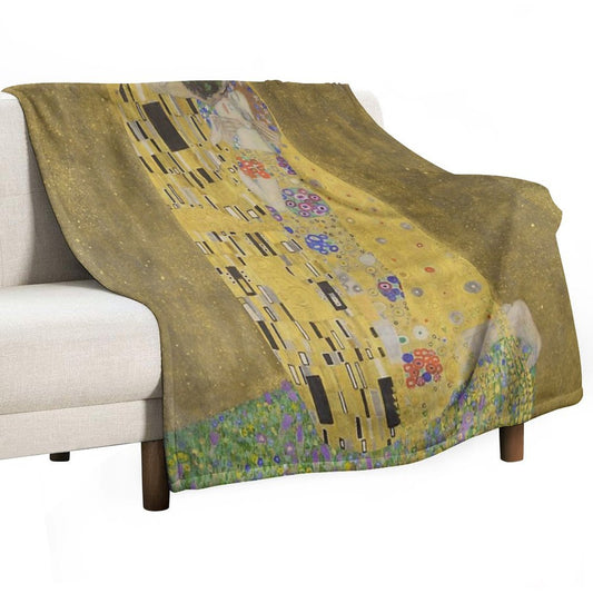 The Kiss - Gustav Klimt Throw Blanket