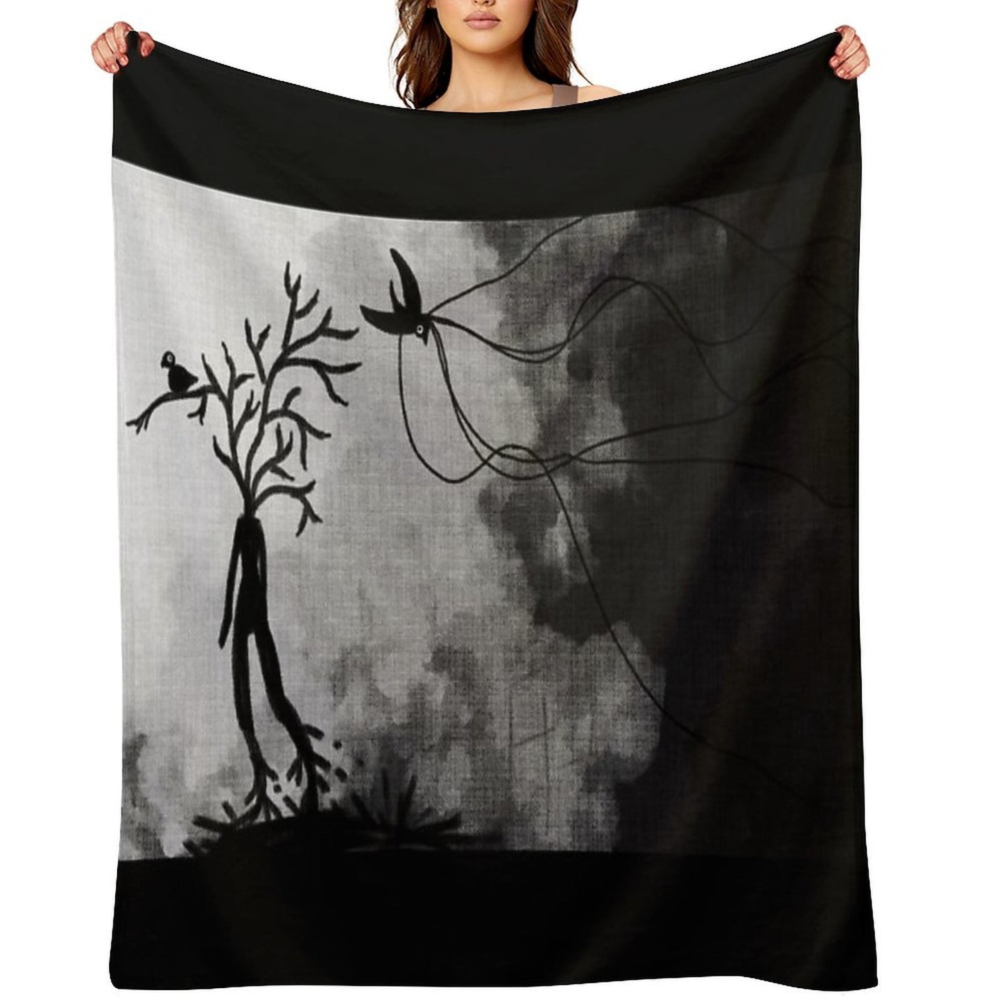RISE AND FALL Throw Blanket