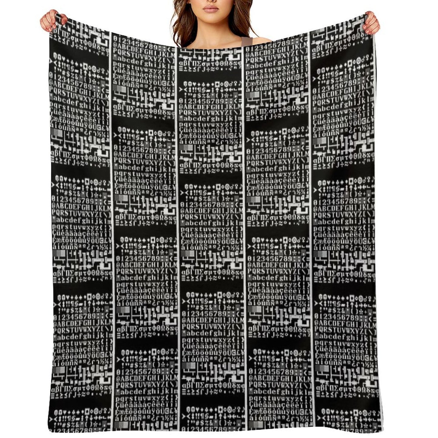 Dwarf Fortress Tile Set FnordSet Throw Blanket