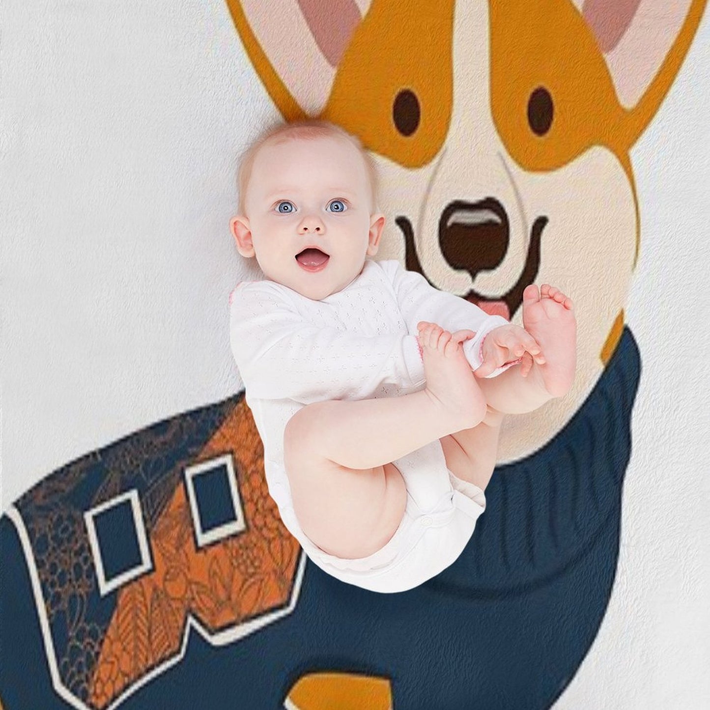 Bucknell Corgi Throw Blanket
