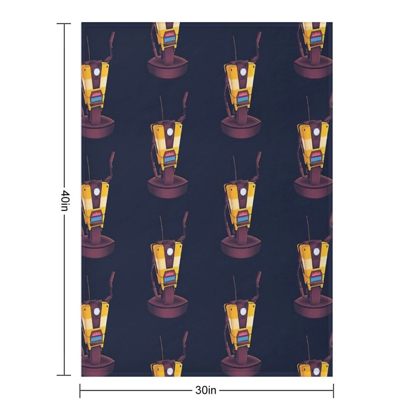 Waving Claptrap! Throw Blanket