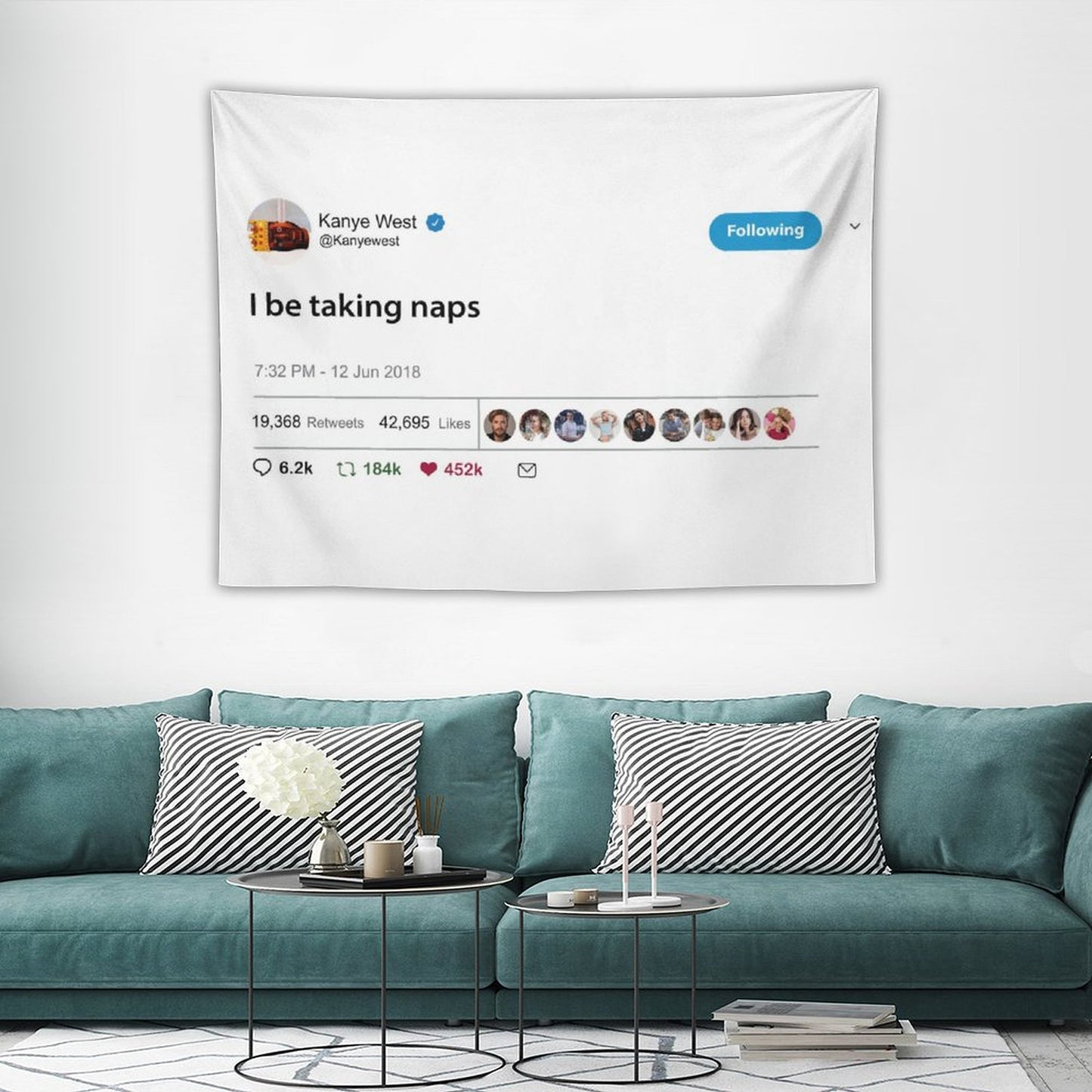 Kanye West I Be Taking Naps Tapestry