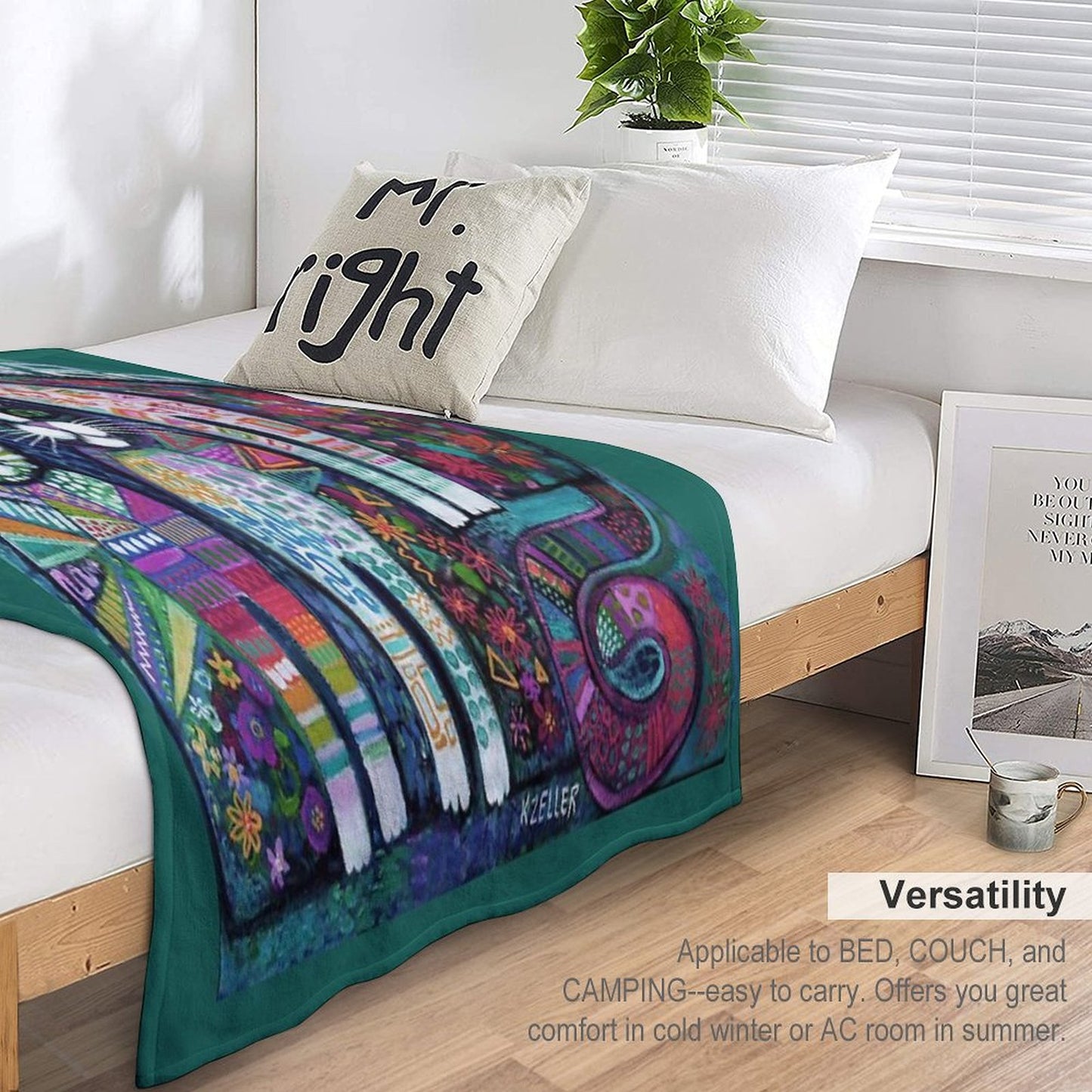 Quirky Cats Throw Blanket