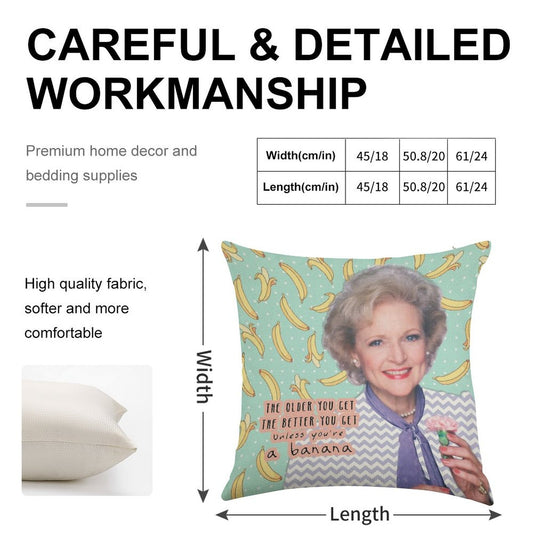 Rose Nylund 2 Linen Throw Pillow Cover