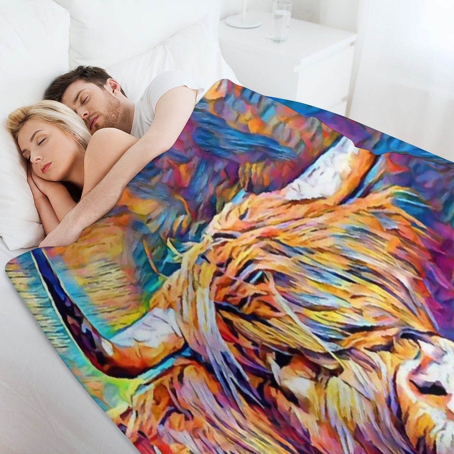 Highland Cow 6 Throw Blanket