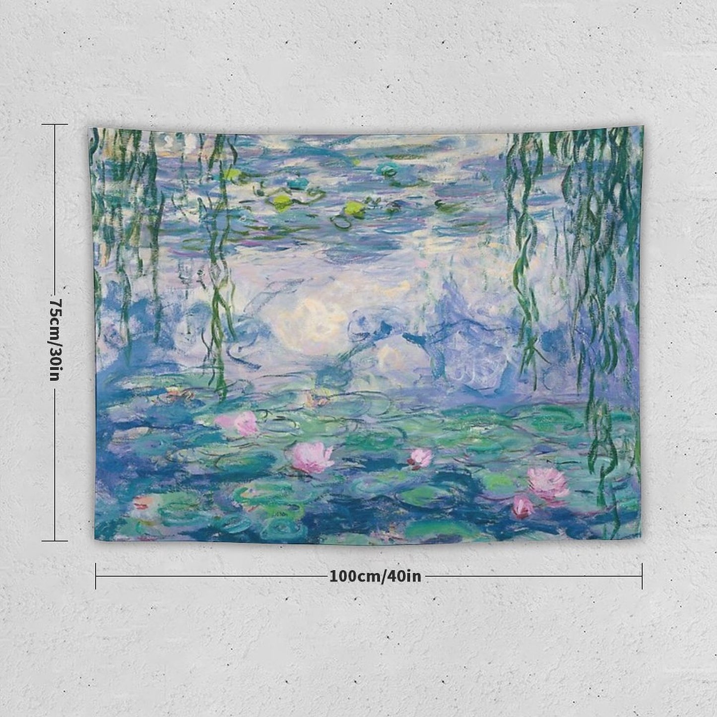 Water Lilies Claude Monet Fine Art Tapestry