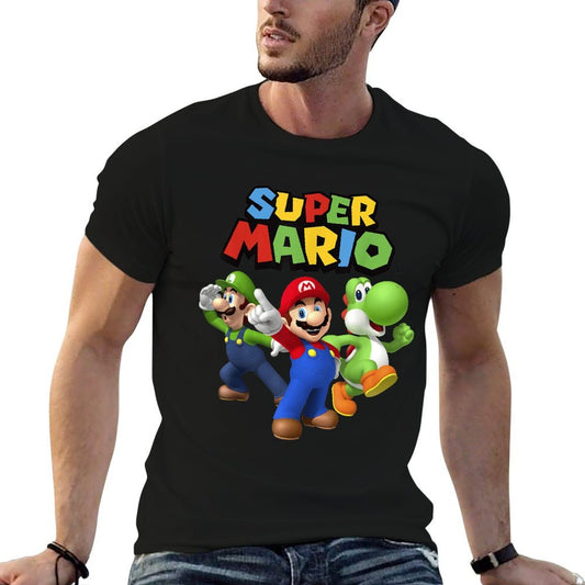Super Mario Luigi Mario And Yoshi Group Shot  Versatile T-Shirt
