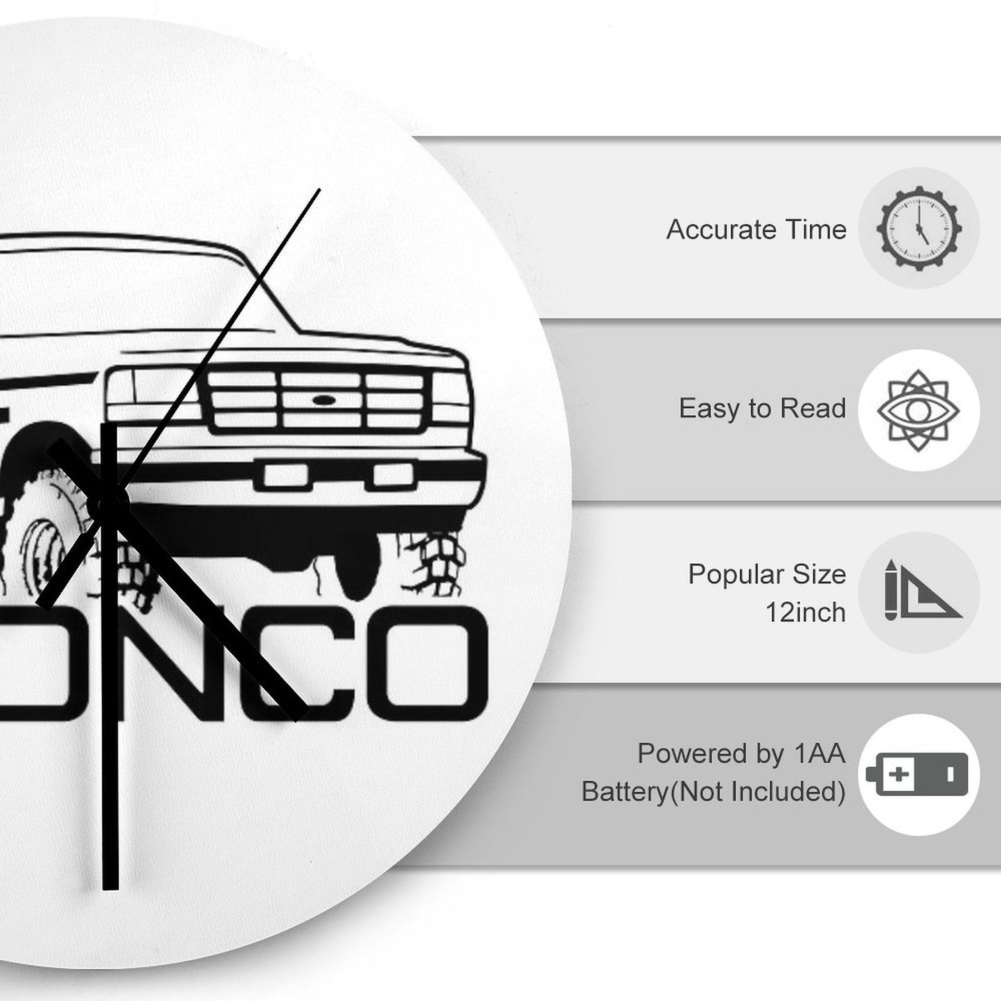1992-1996 Ford Bronco Wall Clock