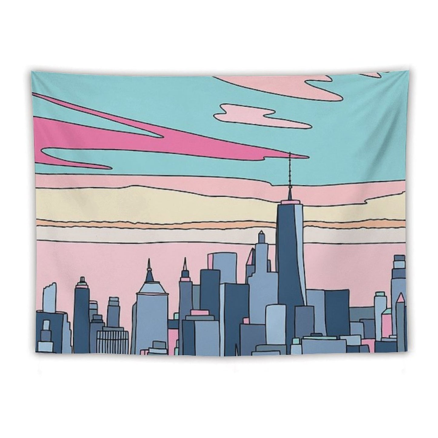 City Sunset by Elebea Tapestry
