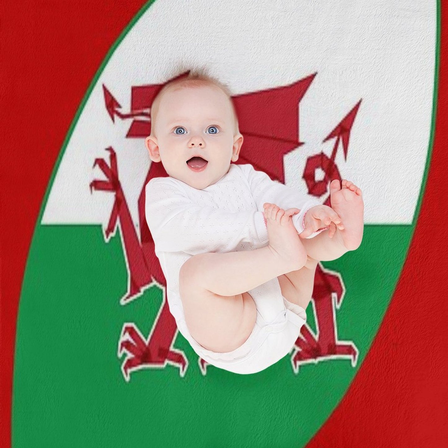 Rugby Wales Throw Blanket