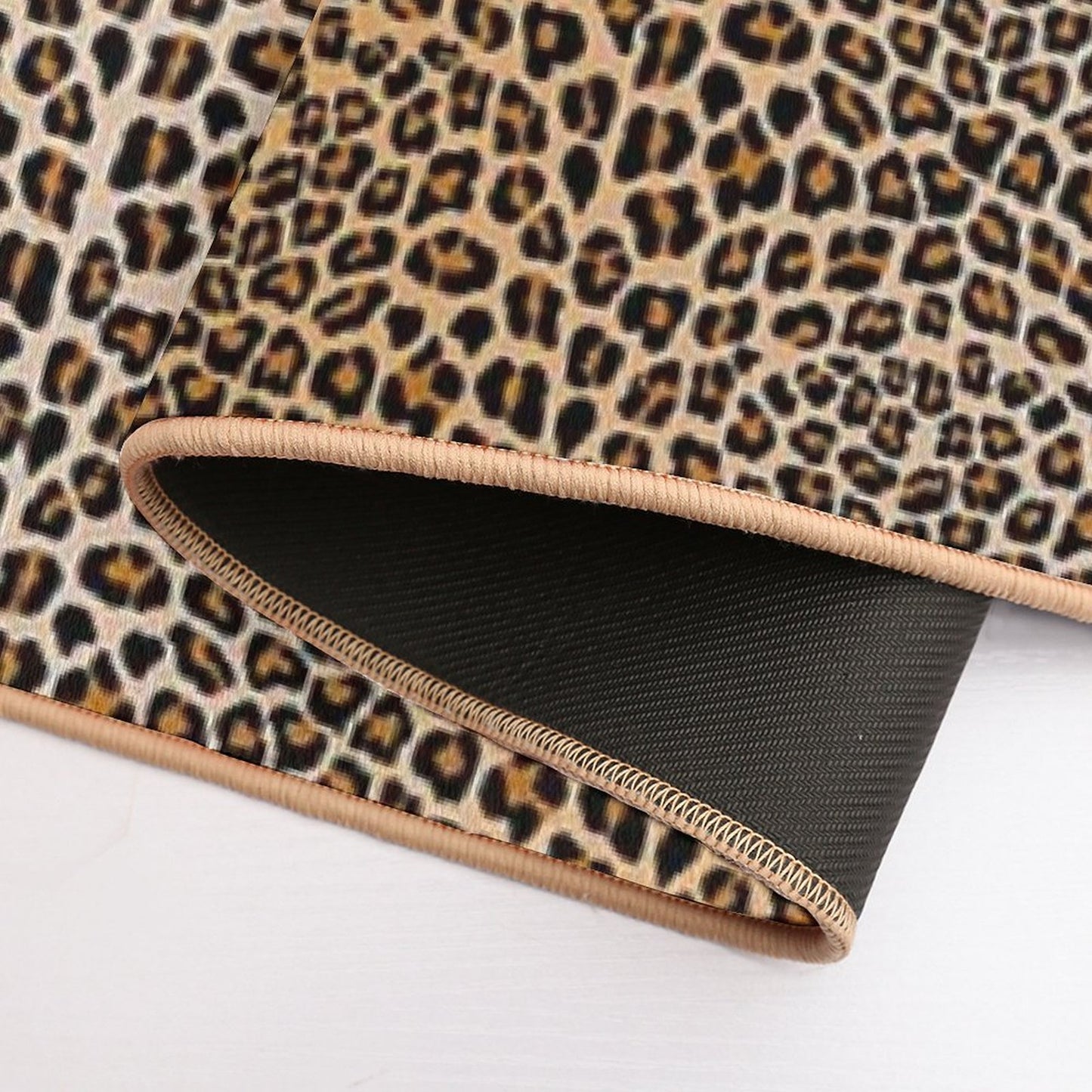 Trendy Leopard Print Aesthetic – Wild Animal Pattern Design Bath Mat