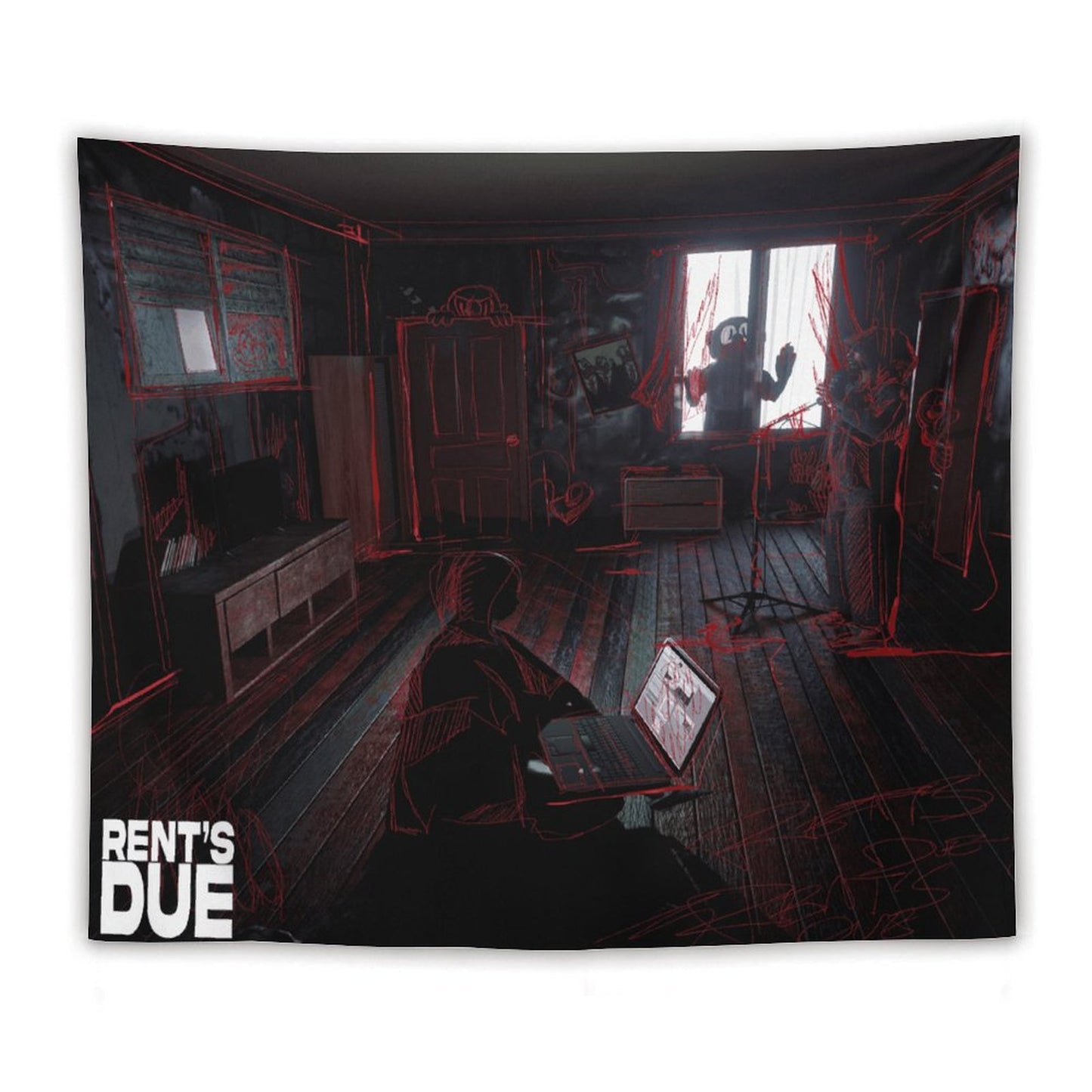 RENT’S DUE Tapestry
