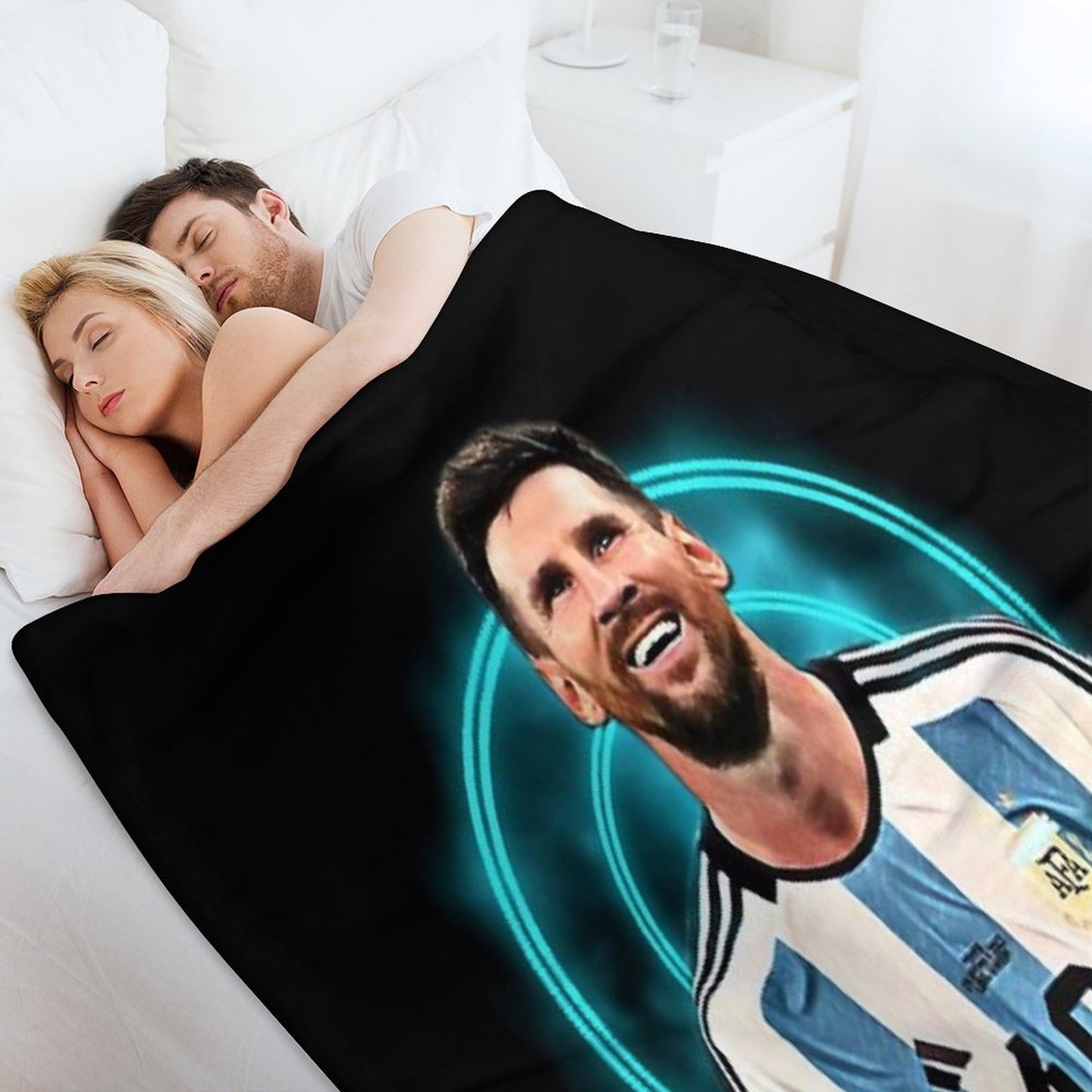 Lionel Messi Throw Blanket