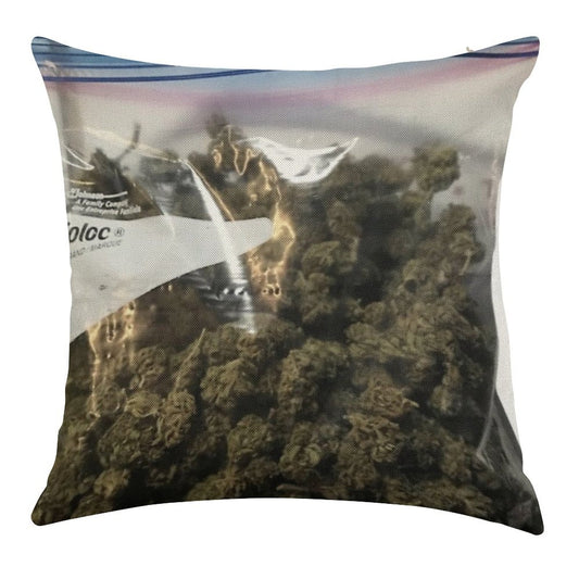 Weed Marijuana Extra Zip Pillow And Linen Throw Pillow Cover