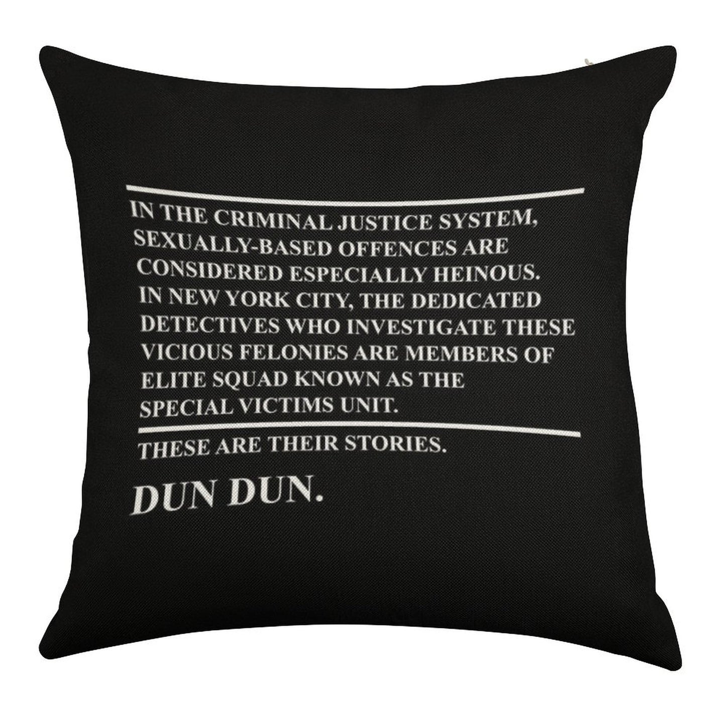 Law & Order Svu Linen Throw Pillow Cover