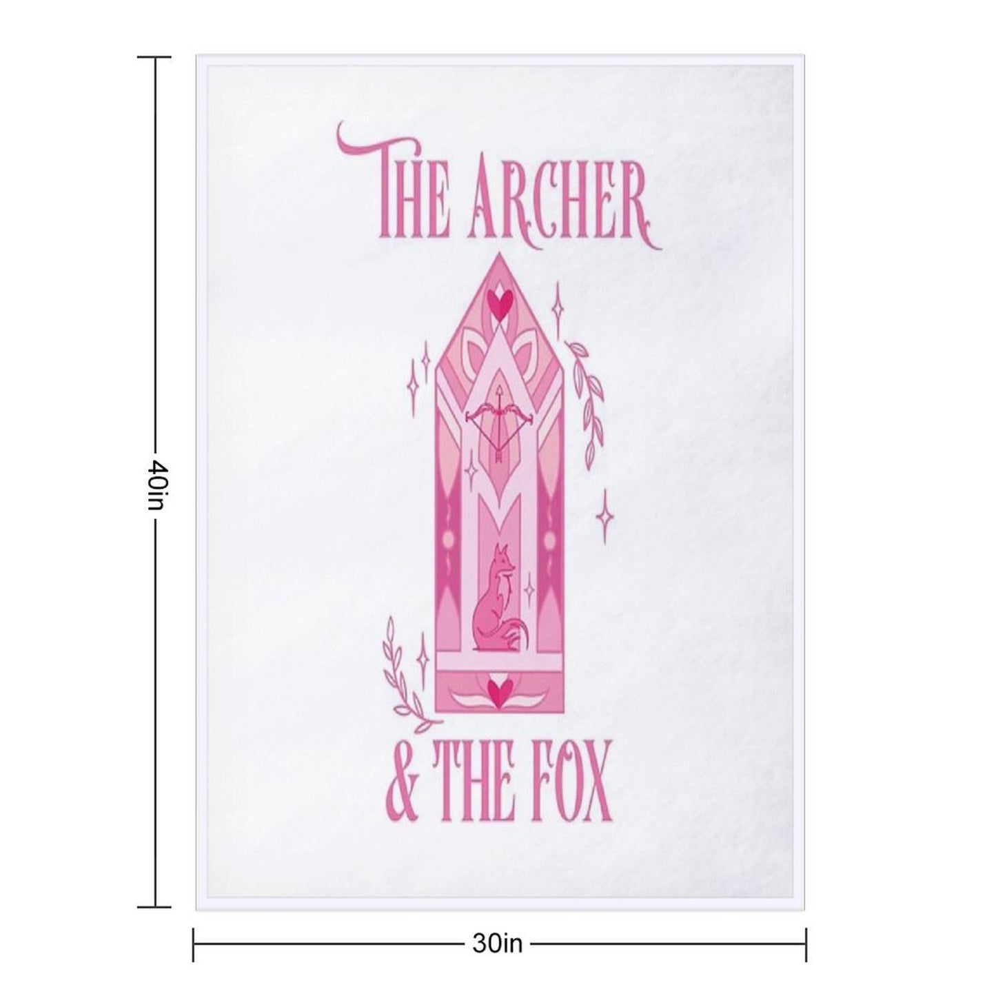 The Archer And The Fox - Once Upon A Broken Heart Throw Blanket
