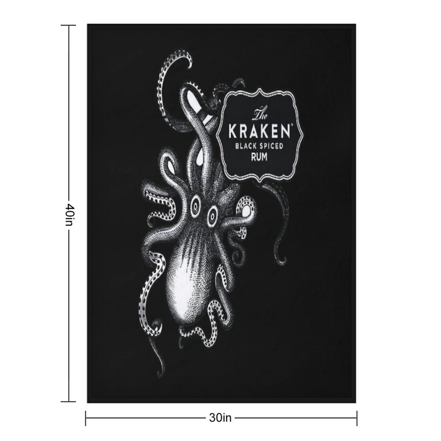 Kraken Rum Throw Blanket