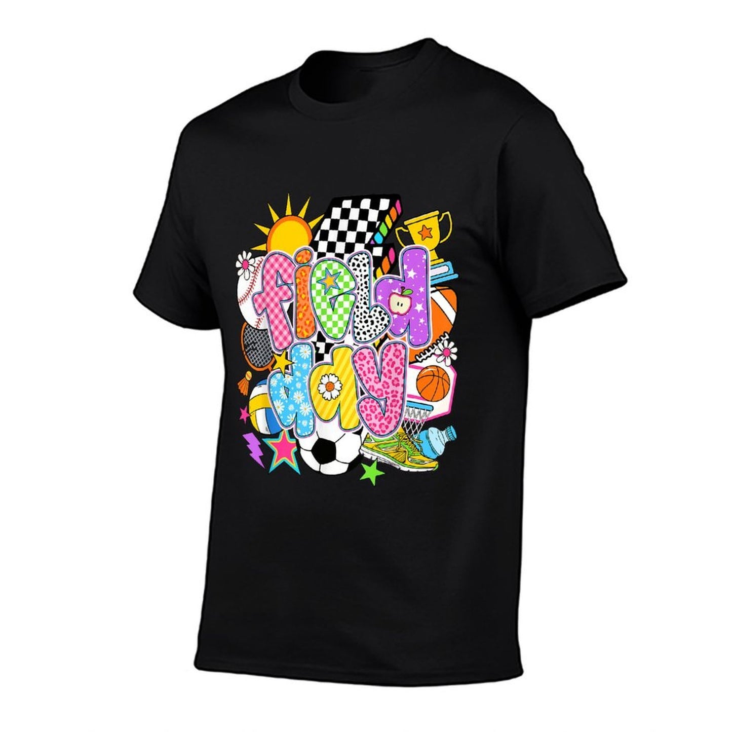 Field Day Fun Day Let The Games Begin Field Trip Teacher Kid Summer-ready Fabric T-Shirt
