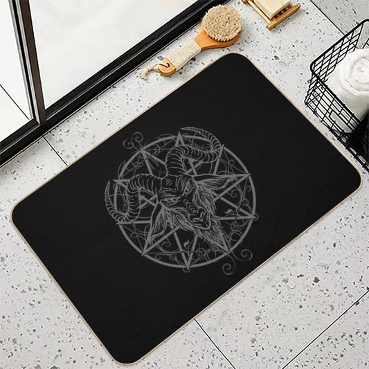 Baphomet Goat Bath Mat